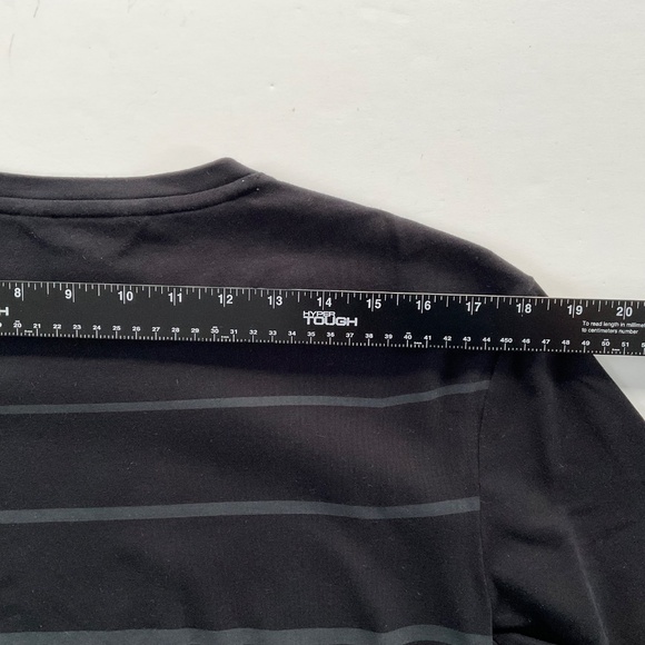 Calvin Klein Men’s Striped Pullover Sz L Black Athleisure Elevated Basic Classic - Picture 8 of 10